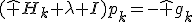 (\hat H_k+\lambda I)p_k=-\hat g_k