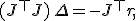 (J^\top J)\,\Delta = -J^\top r,