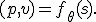 (p,v)=f_\theta(s).