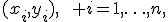 
(x_i,y_i),\qquad i=1,\ldots,n,
