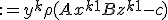 y^{k+1}&nbsp;:= y^k + \rho(Ax^{k+1} + Bz^{k+1} - c)