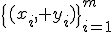 \{(x_i, y_i)\}_{i=1}^m