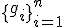 \{g_i\}_{i=1}^n