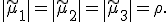 \|\widetilde\mu_1\|=\|\widetilde\mu_2\|=\|\widetilde\mu_3\|=\rho.