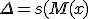 \Delta=s(M(x);h\leftarrow h')-s(M(x)).