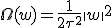 \Omega(w) = \frac{1}{2\tau^2}\|w\|^2