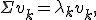 
\Sigma v_k = \lambda_k v_k,
