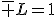 \bar L=1