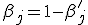 \beta_j = 1-\beta'_j