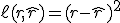 \ell(r, \hat{r}) = (r - \hat{r})^2