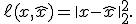
\ell(x,\hat{x}) = \|x-\hat{x}\|_2^2.
