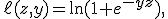 
\ell(z,y)=\ln(1+e^{-yz}),
