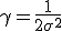 \gamma = \frac{1}{2\sigma^2}