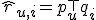 \hat{r}_{u,i} = p_u^\top q_i