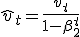 \hat{v}_t = \frac{v_t}{1 - \beta_2^t}