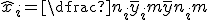 \hat{x}_i = \dfrac{n_i \bar{y}_i + m\bar{y}}{n_i + m}
