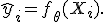 \hat{y}_i = f_\theta(X_i).