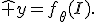\hat y=f_\theta(I).