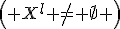 \left( X^l \not= \emptyset \right)