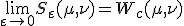 \lim_{\varepsilon \to 0} S_\varepsilon(\mu,\nu) = W_c(\mu,\nu)