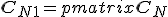 \mathbf{C}_{N+1} = \begin{pmatrix} \mathbf{C}_N & \mathbf{k}_* \\ \mathbf{k}_*^T & c_* \end{pmatrix}