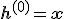 \mathbf{h}^{(0)} = \mathbf{x}