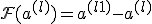 \mathcal{F}(a^{(l)}) = a^{(l+1)} - a^{(l)}