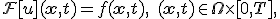 
\mathcal{F}[u](\mathbf{x}, t) = f(\mathbf{x}, t), \quad (\mathbf{x}, t) \in \Omega \times [0, T],
