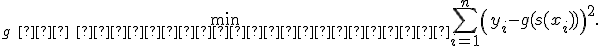 
\min_{g \text{ — неубывающая}} \sum_{i=1}^{n} \left(y_i - g(s(x_i))\right)^2.
