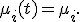 \mu_i(t) = \mu_i.