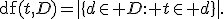 
\operatorname{df}(t,D)
=
|\{d\in D: t\in d\}|.
