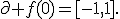 \partial f(0)=[-1,1].