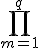 \prod_{m=1}^{q}