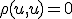 \rho(u,u)=0