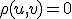 \rho(u,v)=0