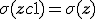 \sigma(\mathbf{z} + c\mathbf{1}) = \sigma(\mathbf{z})