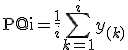 \text{P@i} = \frac{1}{i} \sum_{k=1}^i y_{(k)}