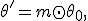 \theta'=m\odot\theta_0,