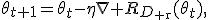 
\theta_{t+1}=\theta_t-\eta\nabla R_{D_{\mathrm r}}(\theta_t),
