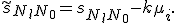 
\tilde{s}_{N_lN_0}=s_{N_lN_0}-k\mu_i.
