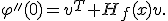 \varphi''(0)=v^T H_f(x)v.