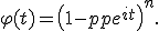 \varphi(t) = \left(1 - p + p e^{it}\right)^n.