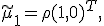 \widetilde\mu_1=\rho(1,0)^T,