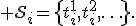 {\cal S}_i=\{t_i^1,t_i^2,\ldots\}.