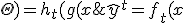 \hat{y}^t = f_t(x; \Theta) = h_t(g(x; \Theta_{sh}); \Theta_t)