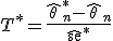  T^* = \frac{\hat{\theta}^*_n - \hat{\theta}_n}{\widehat{\mathrm{se}}^*} 