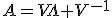A=V\Lambda V^{-1}