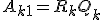 A_{k+1} = R_k Q_k