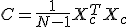 C = \frac{1}{N-1} X_c^T X_c