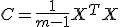 C = \frac{1}{m-1} X^T X